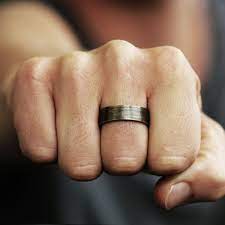 Mens Wedding Band Rustic Gold Wedding Band Unique Man Etsy In 2021 Mens Gold Wedding Band Rustic Wedding Bands Mens Wedding Bands
