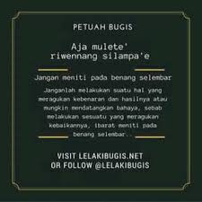 Kumpulan pepatah bugis, sastra klasik bugis; Pepatah Bugis Posts Facebook