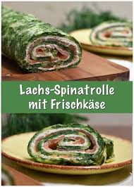Lachs Spinatrolle Mit Frischkase Spinatrolle Spinat Lachs Rolle Rezepte