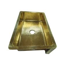 You're sure to find what you need, whatever the size and style of your kitchen. Single Bowl Hammered Front Apron Shining Brass Kitchen Sink Coppersmith Creations