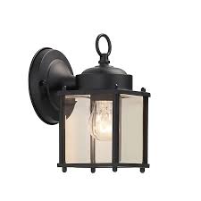 Get it as soon as wed, jul 28. Portfolio 8 25 In H Black Medium Base E 26 Outdoor Wall Light In The Outdoor Wall Lights Department At Lowes Com