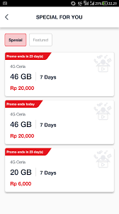 Pilihan paket tersebut dapat kita gunakan selama 24 jam tanpa. 4g Ceria Telkomsel 20gb Dan 46gb Cakrawala Rafflesia