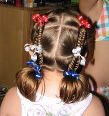 Cute Fourth Of July Or Memorial Day Hairstyle Hair Styles Kids Hairstyles Hair