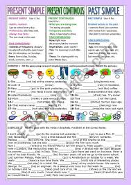 My Project 2 Students Know The Present Simple The Present Continuous And The Past Simple Qu Simple Past Tense Worksheet Past Tense Worksheet Simple Past Tense