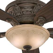 Hunter Viente 52 In Indoor Roman Bronze Flushmount Ceiling Fan With Light Kit 53035 The Home Depot In 2020 Victorian Ceiling Fans Ceiling Fan Ceiling Fan With Light