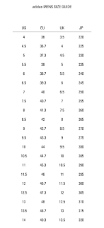 adidas y3 size chart