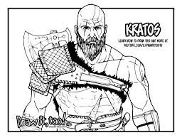 Your kids will increase their vocabulary by learning about different anima. Young Kratos Drawing