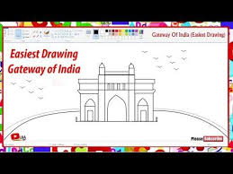 How To Draw Gateway Of India Easy Drawing Learnbyart Youtube Easy Drawings Children Sketch Easy Diy Art