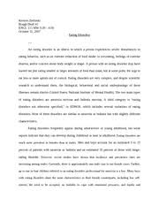 Rough draft sample research paper for short essay on ramoji film city. Research Paper First Draft Kersten Zielinski Rough Draft 1 Engl 111 Mw 5 30 6 50 Eating Disorders An Eating Disorder Is An Illness In Which A Person Course Hero