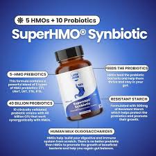 SuperHMO, Synbiotic Capsules: 5 HMOs Prebiotics +10 Probiotics - Layer  Origin Nutrition