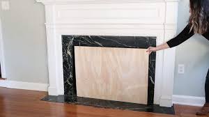 Diy Fireplace Cover Tutorial Ehow Fireplace Cover Diy Fireplace Farmhouse Fireplace Decor