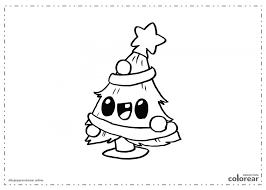 Dibujos Navidad Para Colorear Kawaii