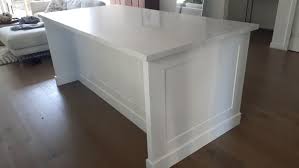 7ft White Kitchen Island With Top