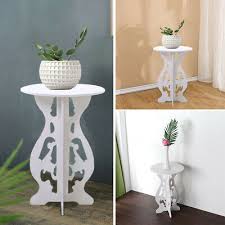 Check spelling or type a new query. Wooden White Round Coffee Side End Table Tall Bedside Telephone Plant Pot Stand 13 95 Picclick Uk