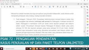 Maybe you would like to learn more about one of these? Contoh Soal Dan Pembahasan Kasus Psak 72 Pengakuan Pendapatan Penjualan Hp Dan Paket Telpon Youtube