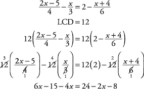 How to solve equations with fractions. Linear Equations