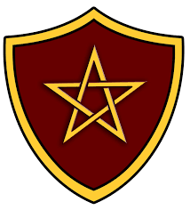 Pentangle Shield Of Sir Gwain Knight Of The Round Table Coat Of Arms Male Witch Knight