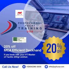 20% Off Cost of the MCA Efficient Deckhand Course | PYT USA