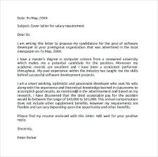 Make sure your salary range is realistic. Salary Requirements In A Cover Letter 35 Images Cover Letter Exle With Salary Requirements Written By Ne Add Comment Cover Letter Email Salary Requirements