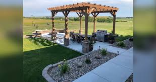 Bowl fire pit under pergola by the side of the house. Pergola Fire Pit Project By Richard At Menards