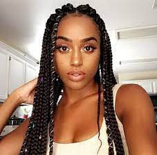 Pin By Morgan On L F H Box Braids Hairstyles Braided Ponytail Hairstyles Curly Hair Styles