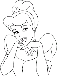 Cinderella Coloring Page | Easy Drawing Guides