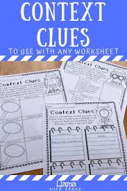 Context Clues Worksheet For Any Book Context Clues Context Clues Worksheets Independent Reading Lessons