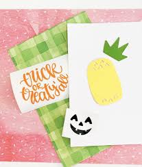 Halloween cards to make with toddlers. Diy Halloween Greeting Cards Handmade Cards Pineapple Paper Co