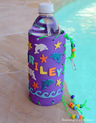 Kid Craft Make Your Own Water Bottle Holder Running With Sisters Decorated Water Bottles Kids Water Bottle Water Bottle Holders