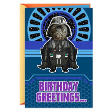 Details about star wars darth vader birthday card with sound'' 'from the bark side' star wars darth vader birthday card with sound'' 'from the bark side' item information. Star Wars Darth Vader Dog Bark Side Musical Birthday Card Walmart Com Walmart Com