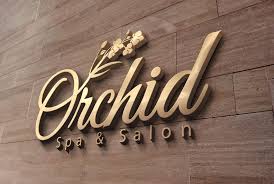 Logo Mock Up For The Logo I Did For Orchid Spa And Salon Salon Logo Design Beauty Salon Logo Orchid Spa