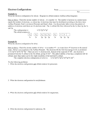 1s 2 2s 2 2p 6 3s 2 3p 6 3d 10 4s 2 4p 6 4d 5 5s 1 >> back to key information about the elementback to key. Electron Configurations Practice