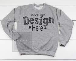 Check spelling or type a new query. Sweatshirt Mockup Sport Grey Crew Neck Sweatshirt Display Etsy