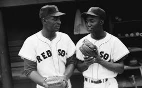 Pumpsie Green R Was The First African American To Play For The Red Sox He Is Shown Here With Earl Wilson L Red Sox Nation Red Sox American Baseball League