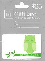 (a) earn 5000 reward points (excluding bonus points earned during a bonus reward point campaign and merchandise returns) on their account within a calendar year, (b) make at least the minimum payment. Amazon Com Baby Gap 25 Gift Card Gift Cards