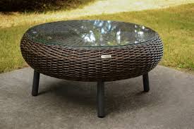 More than 245 outdoor wicker coffee table at pleasant prices up to 407 usd fast and free worldwide shipping! Indoor Outdoor Round Wicker Coffee Table Pecan Wicker Tortuga Outdoor