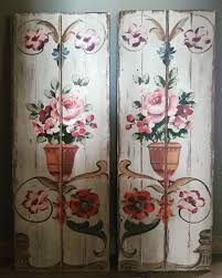 par de quadros afrescos pintados na madeira no elo7 julia maria saad faria bebd3e paletes pintados quadro de madeira como pintar moveis de madeira