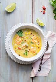 The coconut curry soup base is creamy and packed with umami thanks to red curry paste, ginger a rich and comforting northern thailand coconut curry noodle soup that's done in 15 minutes! Thai Coconut Shrimp Soup Taste Love And Nourish