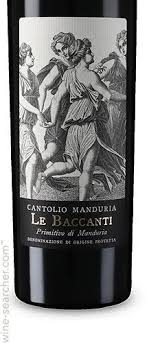 View the profiles of people named le baccanti baccanti. Cantolio Le Baccanti Primitivo Di Manduria Puglia Prices Stores Tasting Notes Market Data