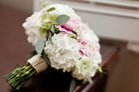 Bouquet By Flowers Of The Forest Hydrangeas Eucalyptus Carnations Lisianthus Mint Bouquet Wedding Mint Wedding Wedding Bouquets