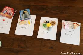 Do you want a treasure hunt that your toddler or preschooler can actually take part in? Preschool Shape Scavenger Hunt Frugal Fun For Boys And Girls