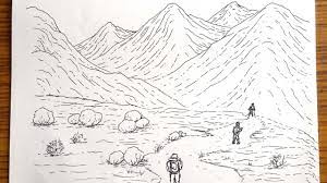 Drawing Mountain Landscape With Ink Pen No Pencil How To Draw Mountains Easy Youtube These tips works no matter what medium you're using — graphite, pen and ink, colored pencil or painting.