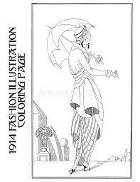 Free, printable coloring book pages, connect the dot pages and color by numbers pages for kids. Adult Coloring Image Vintage Fashion Illustration 1914 1900s Belle Epoque Fashion Plates To Color Stock Illustration Illustration Of Dress 1900s 123599594