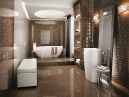 Brown Bathroom Tile Ideas Different Textures Glossy Floor Tiles White Bathroom Furniture Modern Bathroom Tile Modern Bathroom Design Tile Bathroom