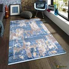 toprak toprak salon hali 200x290 isilti 1600a mavi halilar ev dekoru hali