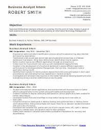 Another unique cv template with a beautiful design. Business Analyst Intern Resume Samples Qwikresume
