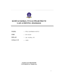 Check spelling or type a new query. Kertas Kerja Praktikum Soal 1 Sd 8 Lab Auditing 00 Firli Sukriman Haryo Pdf Pdf