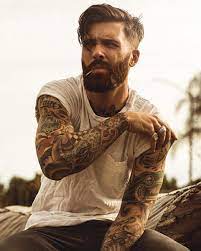 Dontworryshesmine Sakalli Erkekler Sakal Dovme Orta Uzunlukta Sac Stilleri