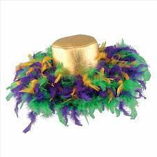 Mardi Gras Feather Hat Mardi Gras Hats Mardi Gras Crafts Mardi Gras Decorations