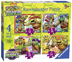 We did not find results for: Ravensburger Teenage Mutant Ninja Turtles Half Shell Heroes 4 In A Box 12 16 20 24pc Jigsaw Puzzles Buy Online In Antigua And Barbuda At Antigua Desertcart Com Productid 60129933